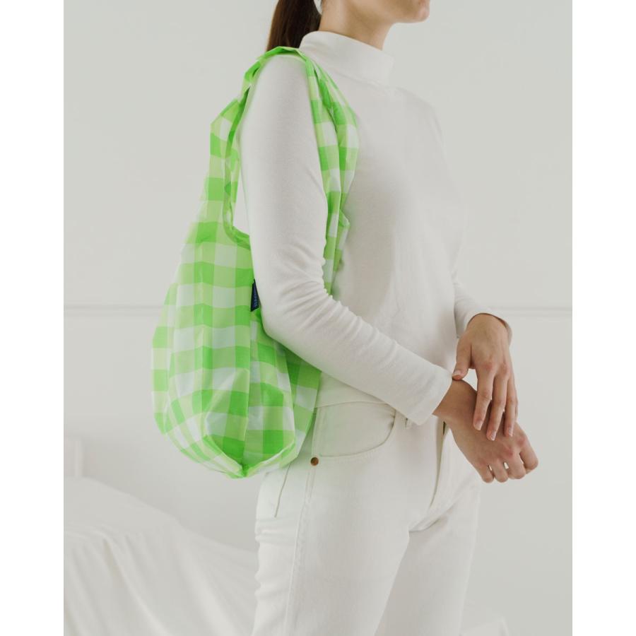 エコバッグ BAGGU 正規品 STANDARD BAGGU 模様シリーズ 定番サイズ 折りたたみ ショッピングバッグ バグゥ ビッグギンガムグリーン | BAGGU | 02