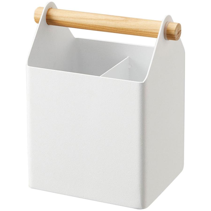 ペン立て 正規品 tosca ペンスタンド 仕切り付き 大きめ ペンホルダー 山崎実業 ホワイト | 