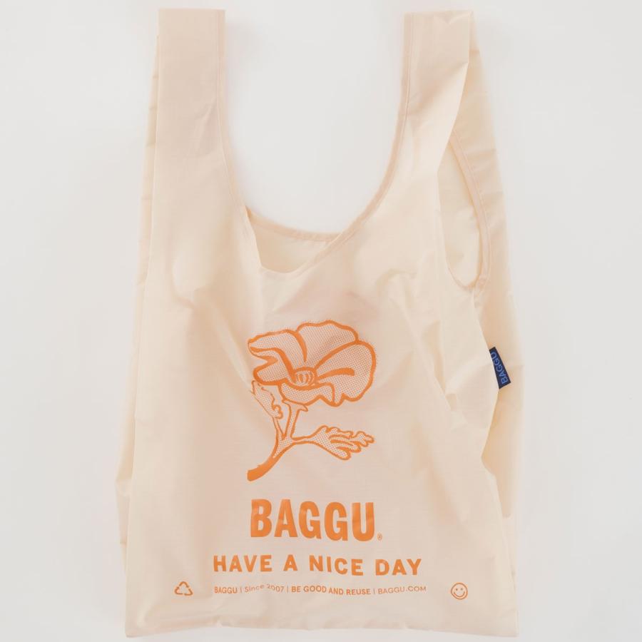 エコバッグ BAGGU 正規品 STANDARD BAGGU イラストシリーズ 定番サイズ 折りたたみ ショッピングバッグ バグゥ Thank You（ポピー） | BAGGU