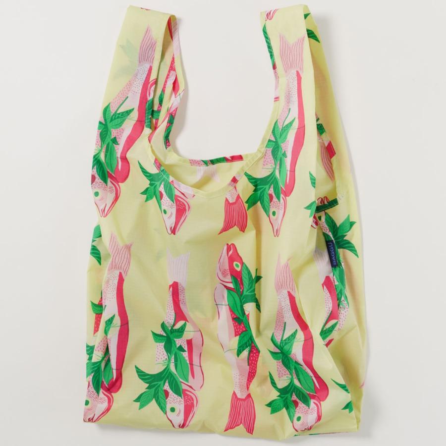 エコバッグ BAGGU 正規品 STANDARD BAGGU イラストシリーズ 定番サイズ 折りたたみ ショッピングバッグ バグゥ フィッシュ | BAGGU