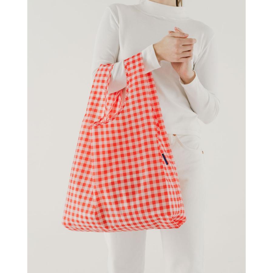 エコバッグ BAGGU 正規品 STANDARD BAGGU 模様シリーズ 定番サイズ 折りたたみ ショッピングバッグ バグゥ レッドギンガム | BAGGU | 01