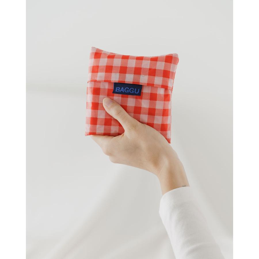 エコバッグ BAGGU 正規品 STANDARD BAGGU 模様シリーズ 定番サイズ 折りたたみ ショッピングバッグ バグゥ レッドギンガム | BAGGU | 03