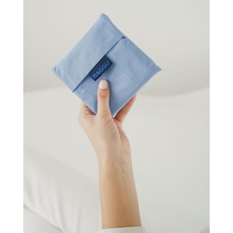 エコバッグ BAGGU 正規品 STANDARD BAGGU 無地シリーズ 定番サイズ 折りたたみ ショッピングバッグ バグゥ スカイブルー | BAGGU | 03