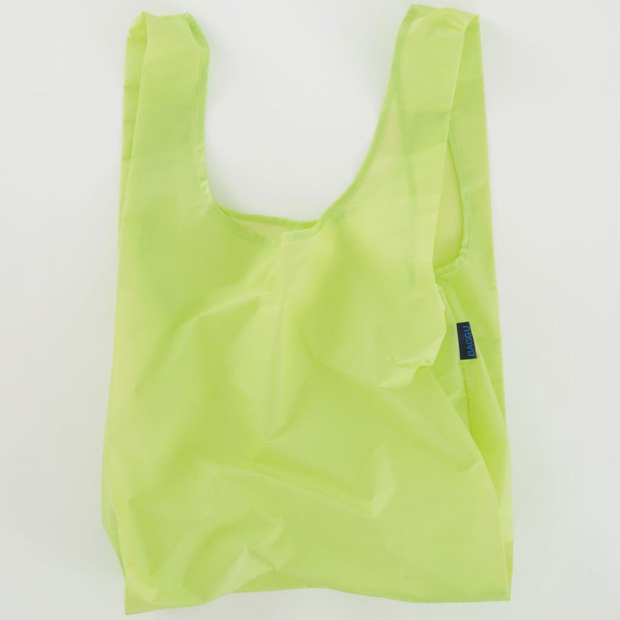 エコバッグ BAGGU 正規品 STANDARD BAGGU 無地シリーズ 定番サイズ 折りたたみ ショッピングバッグ バグゥ ライムグリーン | BAGGU