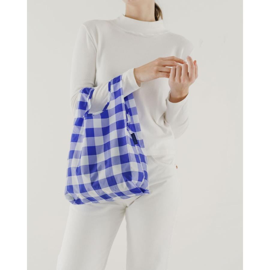 エコバッグ BAGGU 正規品 BABY BAGGU 模様シリーズ 小さめサイズ 折りたたみ ショッピングバッグ バグゥ ビックギンガムブルー | BAGGU | 02