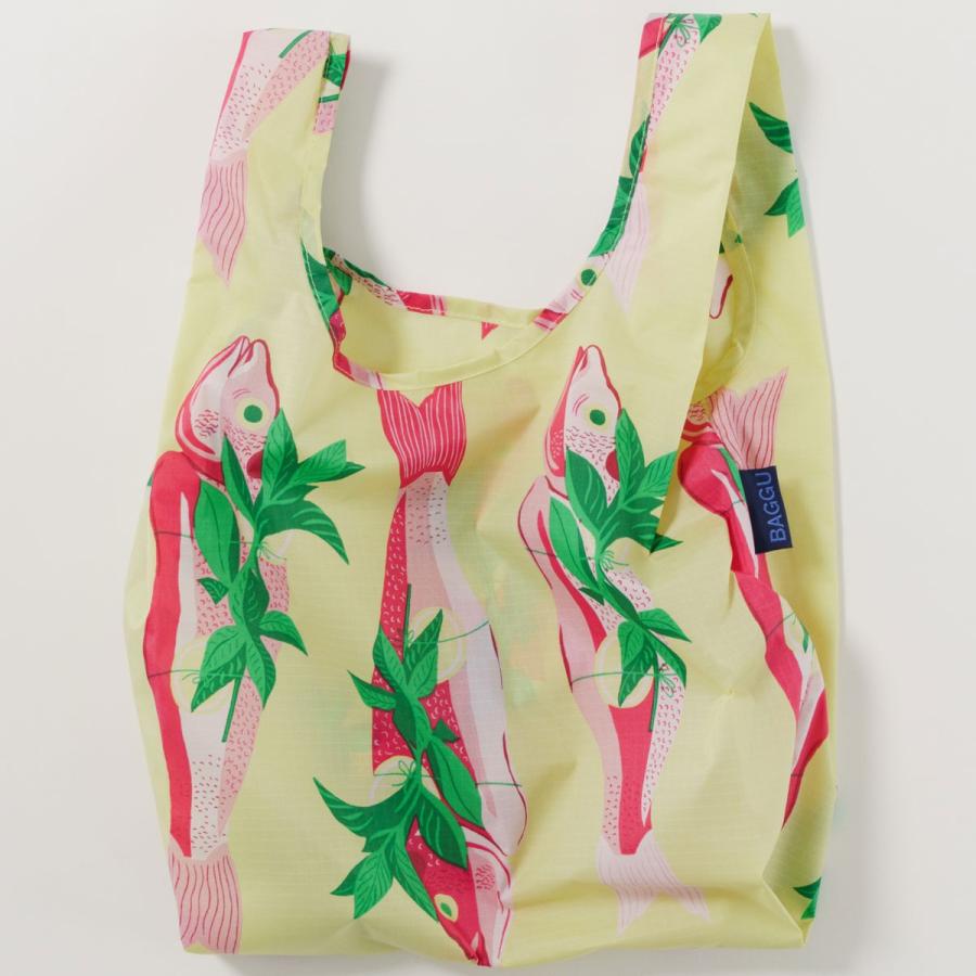エコバッグ BAGGU 正規品 BABY BAGGU イラストシリーズ 小さめサイズ 折りたたみ ショッピングバッグ バグゥ フィッシュ | BAGGU