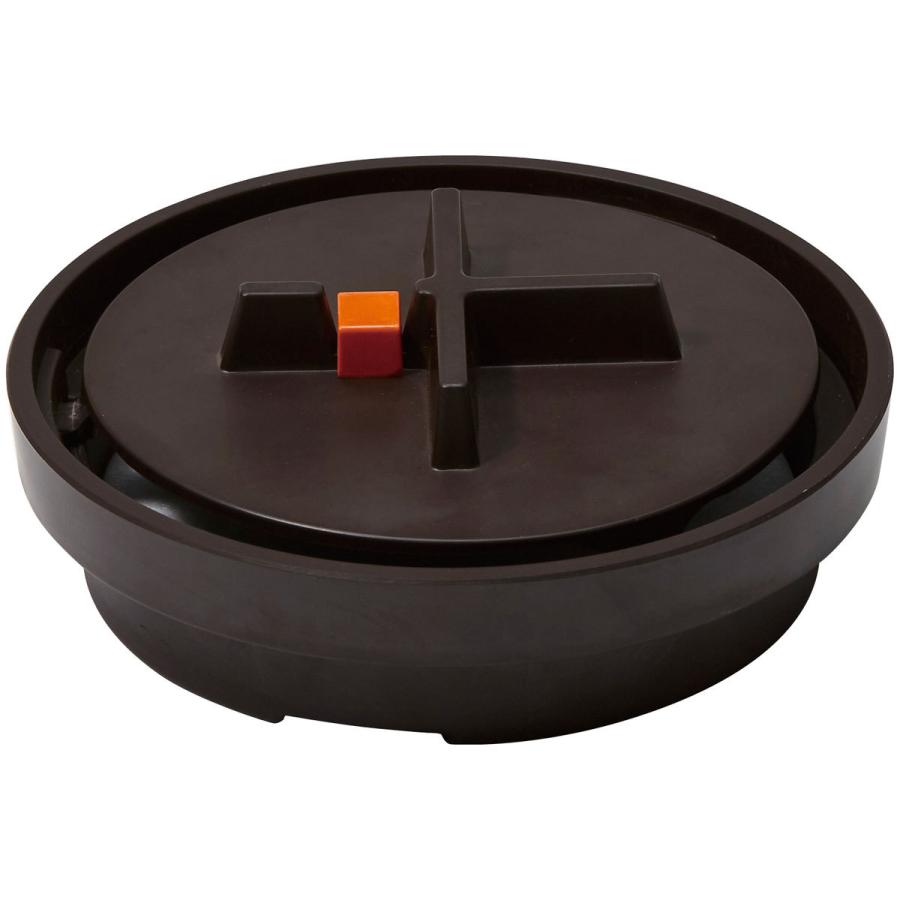 蚊取り線香入れ ideaco Kayari Manhole おしゃれ 不燃ガラスファイバーシート付き 蚊遣り 蚊やり器 イデアコ マットブラウン | 