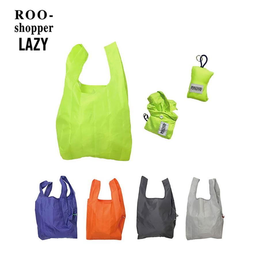 エコバッグ ルートート ルーショッパー レイジー 12リットル ポータブルエコバッグ 携帯 リング付き 折りたたみ ショッピングバッグ ROOTOTE イエロー | ROOTOTE | 01