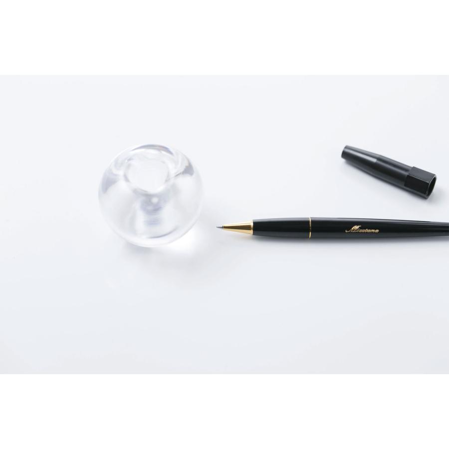 ペン立て 100percent 1本ペン立て MIZUTAMA 高級感 ガラス製 1本差し ペンホルダー 100％ 100パーセント クリア | 100percent | 04