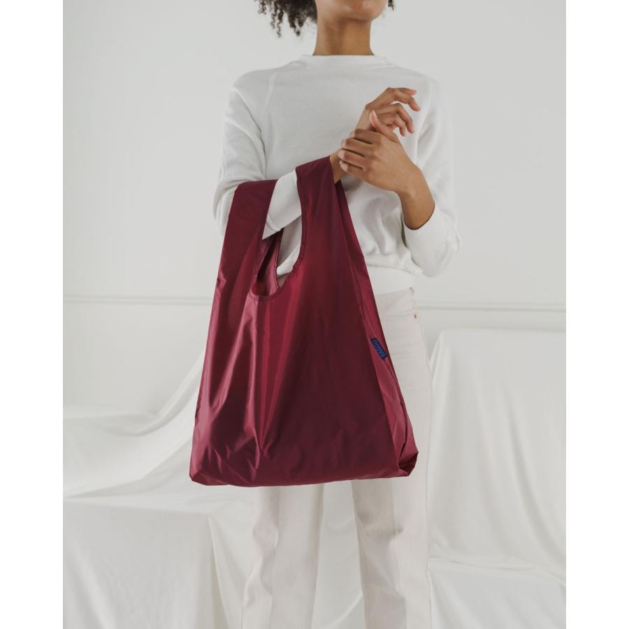 エコバッグ BAGGU 正規品 STANDARD BAGGU 無地 収納ポーチ レジ袋 折りたたみ ショッピングバッグ バグゥ クランベリー | BAGGU | 03