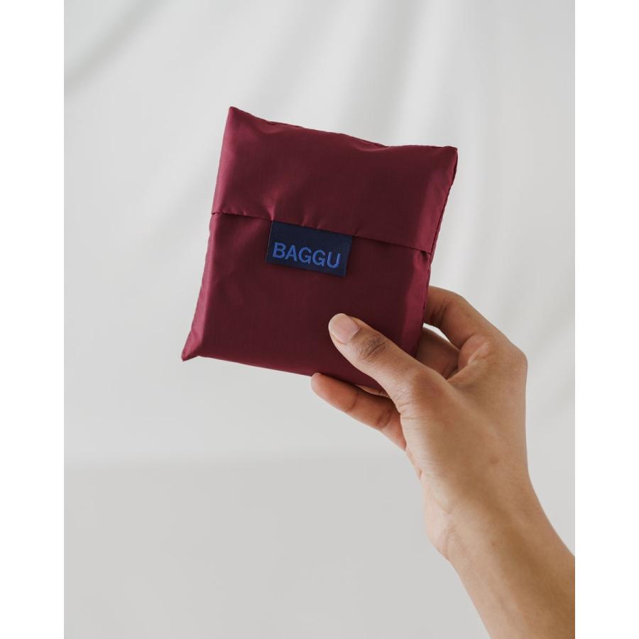 エコバッグ BAGGU 正規品 STANDARD BAGGU 無地 収納ポーチ レジ袋 折りたたみ ショッピングバッグ バグゥ クランベリー | BAGGU | 04
