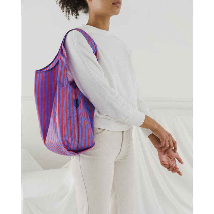 エコバッグ BAGGU 正規品 STANDARD BAGGU おしゃれ 折りたたみ ショッピングバッグ バグゥ ストライプ ブルーxレッド | BAGGU | 01