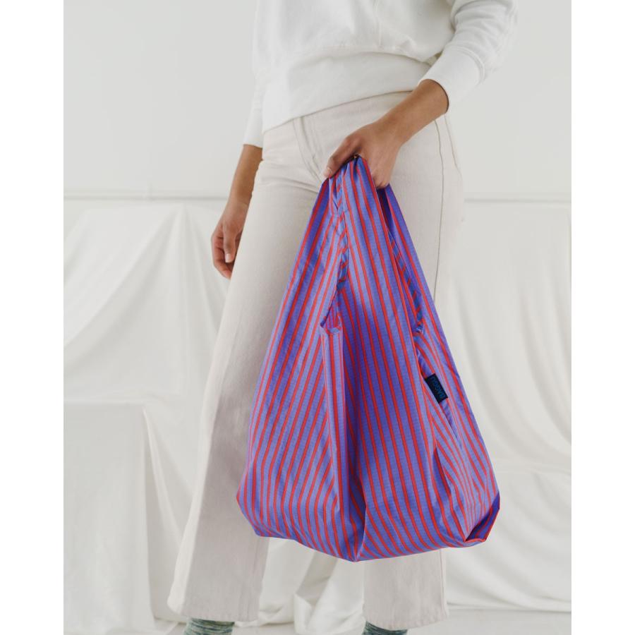 エコバッグ BAGGU 正規品 STANDARD BAGGU おしゃれ 折りたたみ ショッピングバッグ バグゥ ストライプ ブルーxレッド | BAGGU | 02