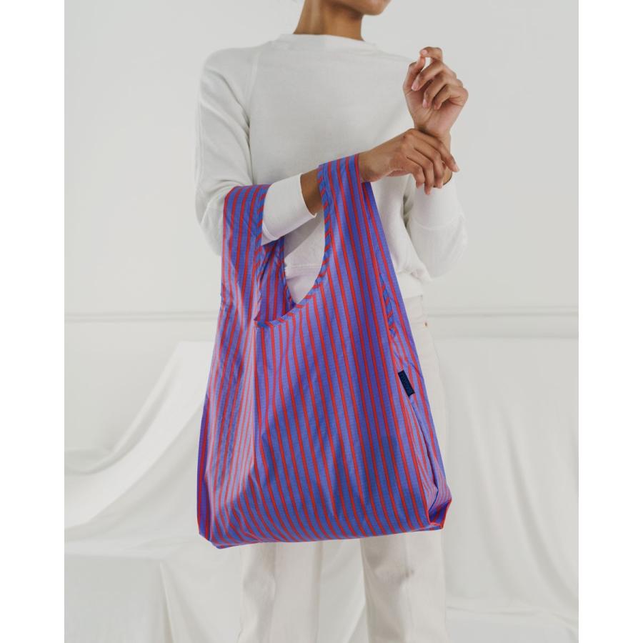 エコバッグ BAGGU 正規品 STANDARD BAGGU おしゃれ 折りたたみ ショッピングバッグ バグゥ ストライプ ブルーxレッド | BAGGU | 03