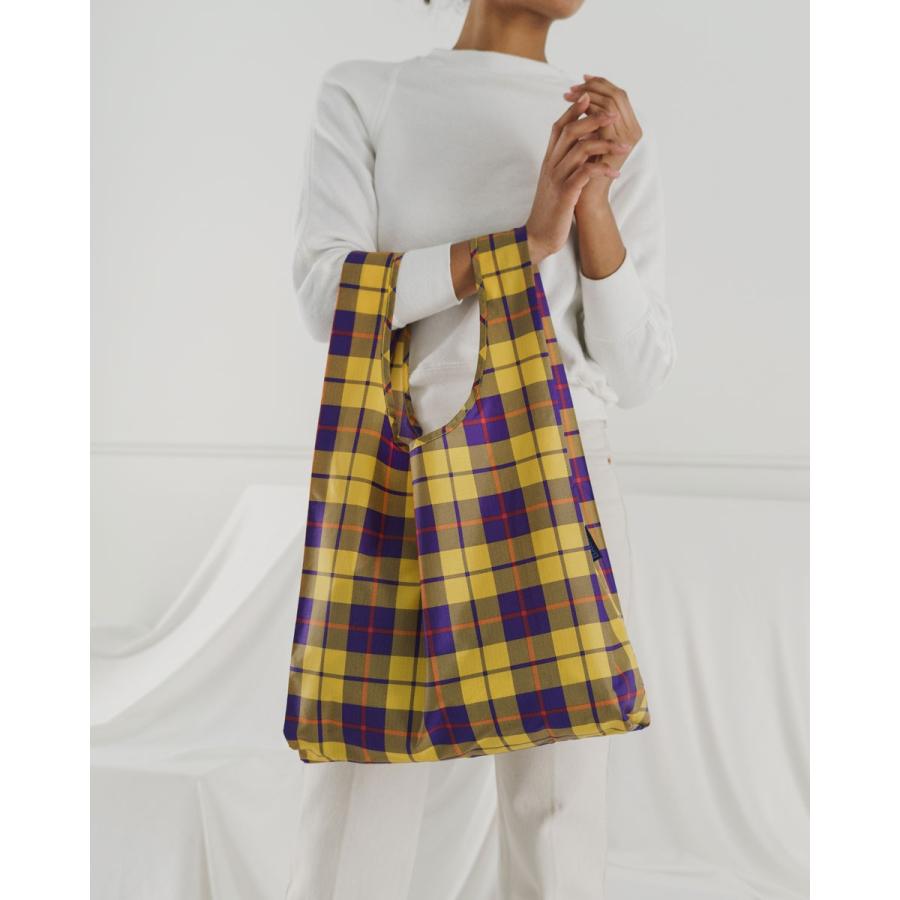 エコバッグ BAGGU 正規品 STANDARD BAGGU おしゃれ 折りたたみ ショッピングバッグ バグゥ タータンイエロー | BAGGU | 03