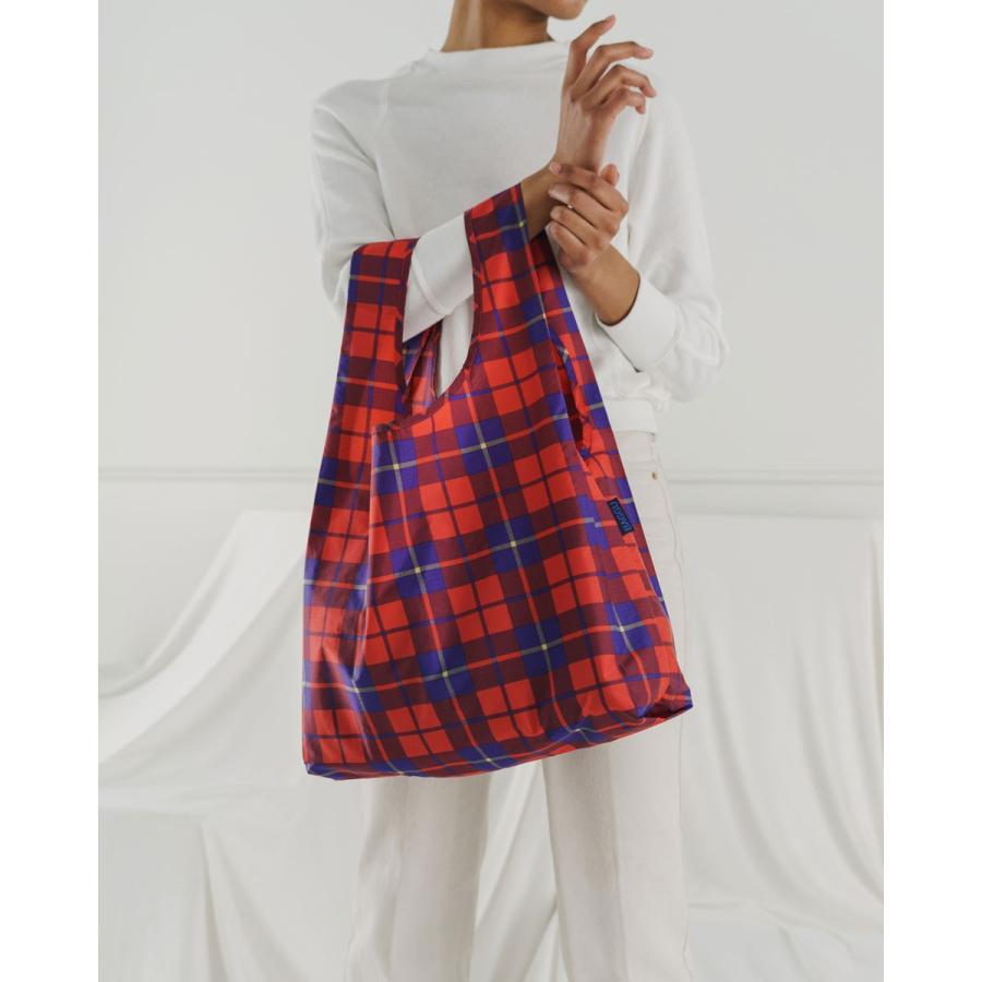 エコバッグ BAGGU 正規品 STANDARD BAGGU おしゃれ 折りたたみ ショッピングバッグ バグゥ タータンレッド | BAGGU | 03