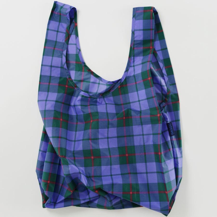 エコバッグ BAGGU 正規品 STANDARD BAGGU おしゃれ 折りたたみ ショッピングバッグ バグゥ タータンブルー | BAGGU