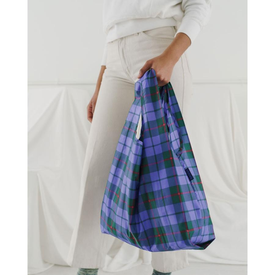 エコバッグ BAGGU 正規品 STANDARD BAGGU おしゃれ 折りたたみ ショッピングバッグ バグゥ タータンブルー | BAGGU | 02