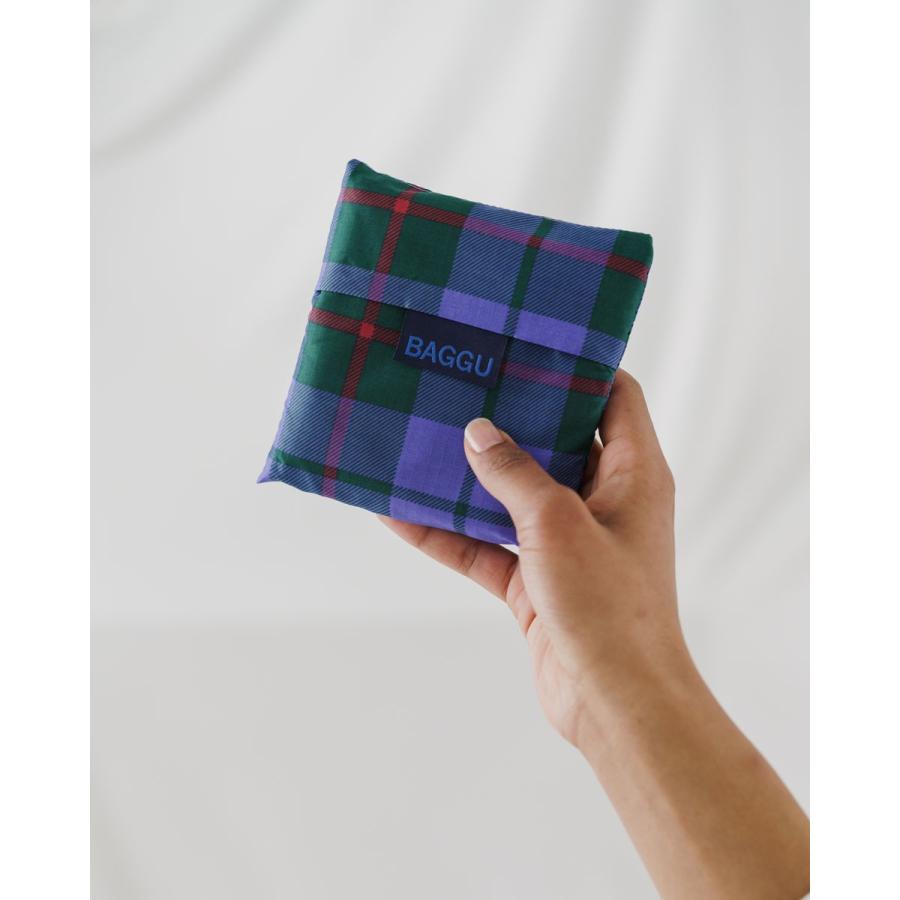 エコバッグ BAGGU 正規品 STANDARD BAGGU おしゃれ 折りたたみ ショッピングバッグ バグゥ タータンブルー | BAGGU | 04