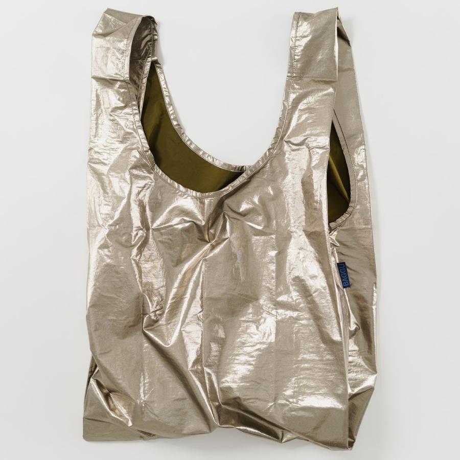 エコバッグ BAGGU 正規品 STANDARD BAGGU メタリックシリーズ 収納ポーチ レジ袋 折りたたみ ショッピングバッグ バグゥ ブロンズメタリック | BAGGU