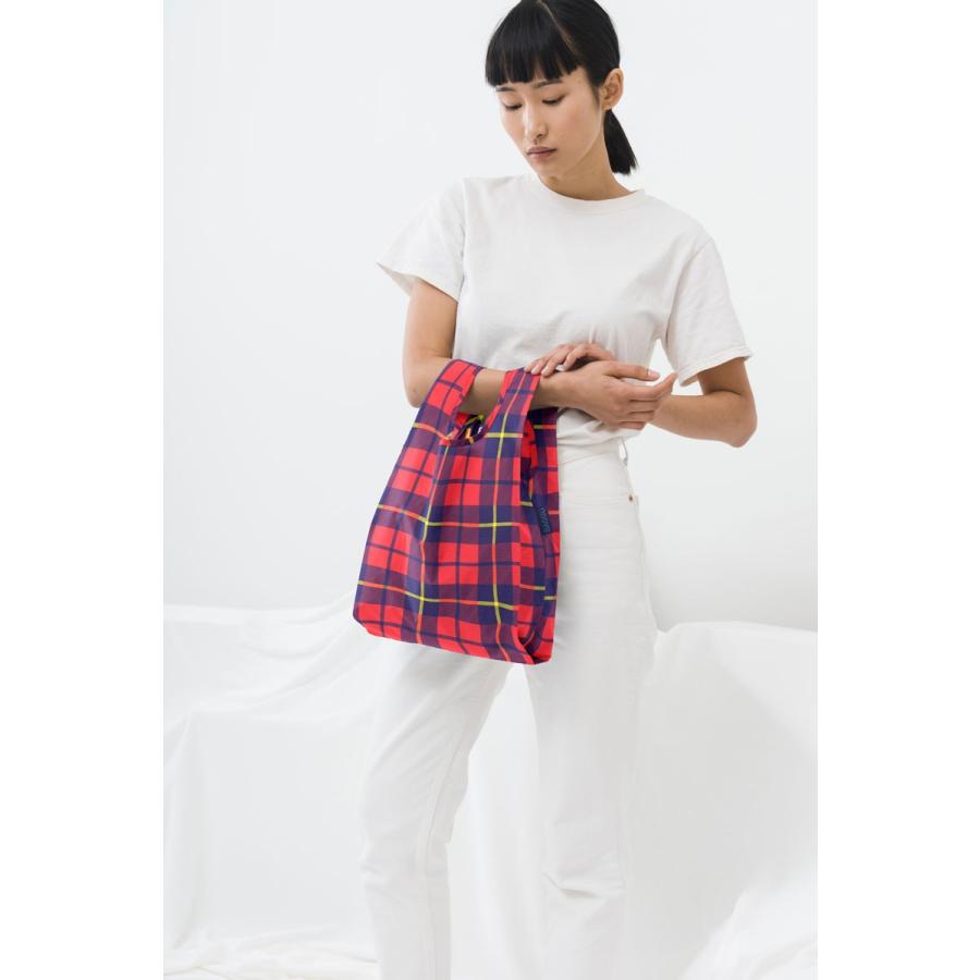 エコバッグ BAGGU 正規品 BABY BAGGU 収納ポーチ レジ袋 折りたたみ ショッピングバッグ バグゥ タータンレッド | BAGGU | 01