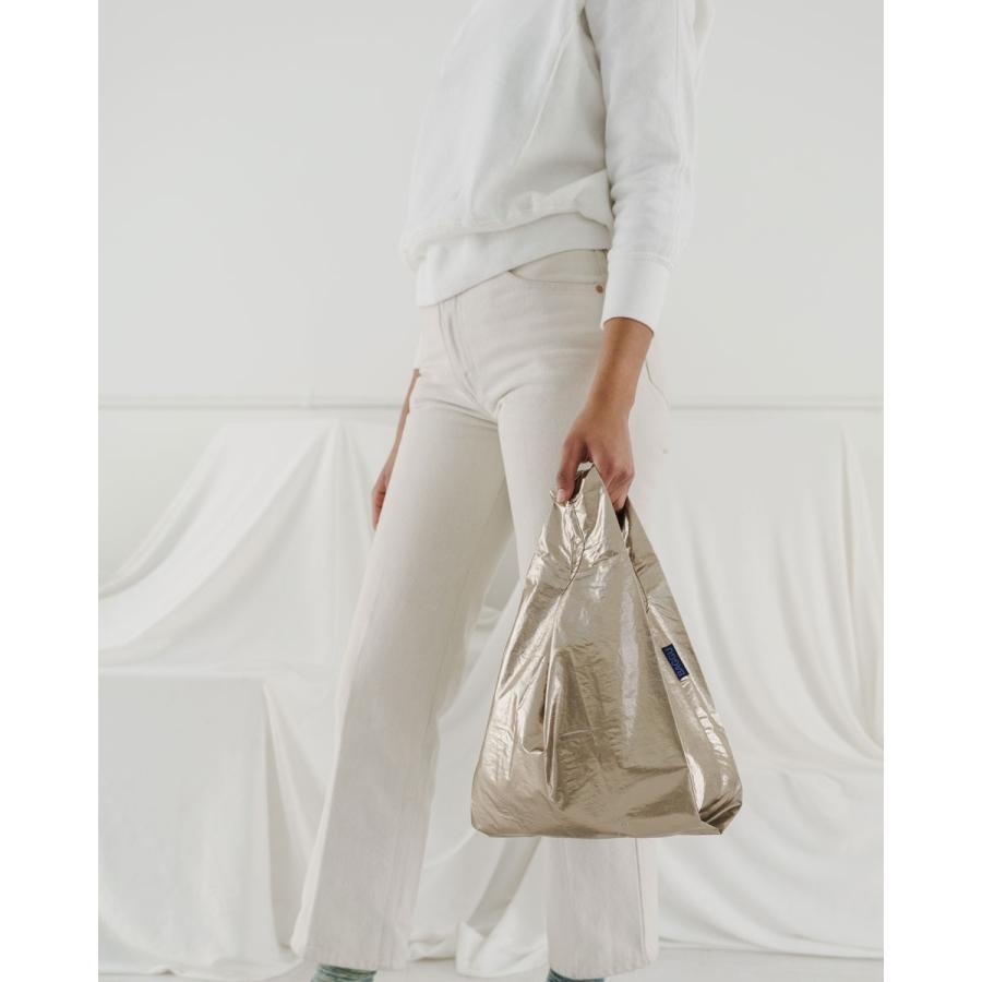 エコバッグ BAGGU 正規品 BABY BAGGU メタリックシリーズ 収納ポーチ レジ袋 折りたたみ ショッピングバッグ バグゥ ブロンズメタリック | BAGGU | 01