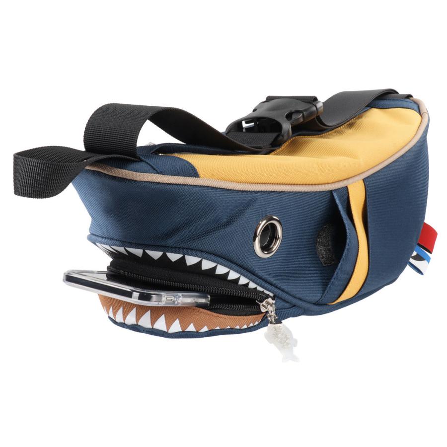 ウエストポーチ MORN CREATIONS シャークウエストポーチ 正規取扱店 ウエストバッグ ウエストバック モーンクリエイションズ SK-210 コンビ ネイビー/マスタード |  | 01