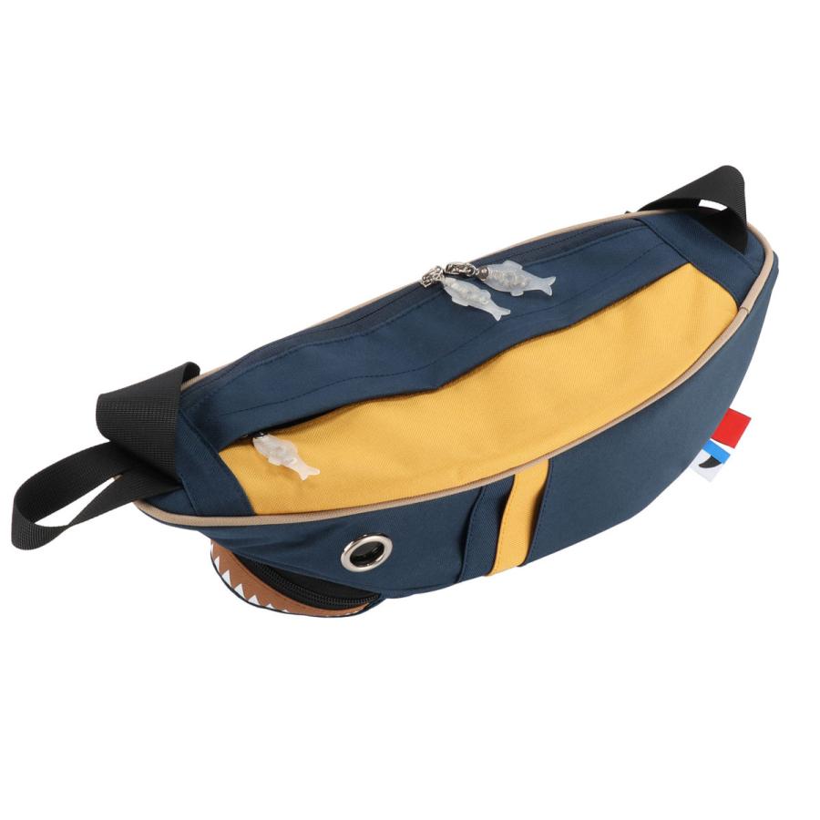 ウエストポーチ MORN CREATIONS シャークウエストポーチ 正規取扱店 ウエストバッグ ウエストバック モーンクリエイションズ SK-210 コンビ ネイビー/マスタード |  | 02