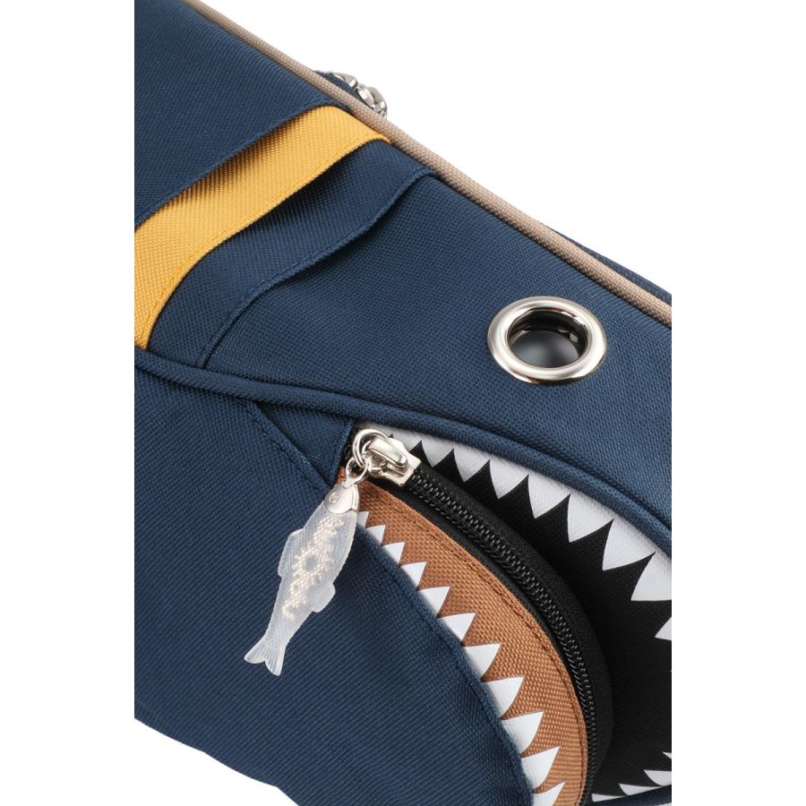 ウエストポーチ MORN CREATIONS シャークウエストポーチ 正規取扱店 ウエストバッグ ウエストバック モーンクリエイションズ SK-210 コンビ ネイビー/マスタード |  | 05