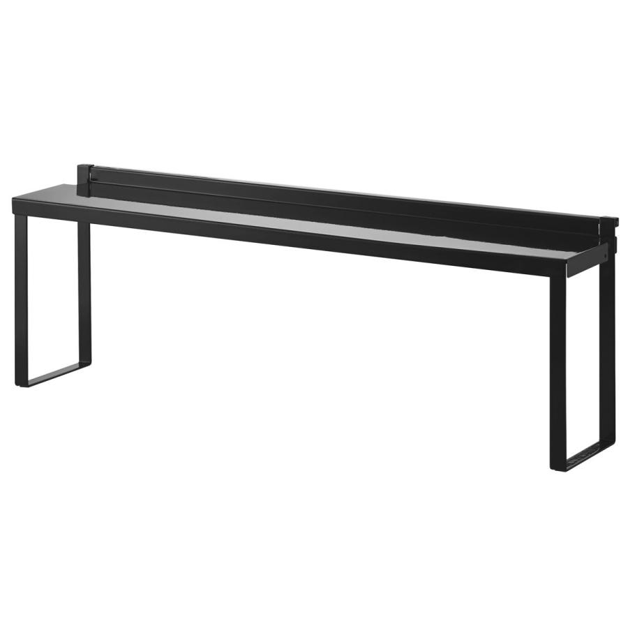 キッチン収納 正規品 TOWER タワー コンロ奥隙間ラック キッチン 隙間収納 ガスコンロ IH 収納ラック 山崎実業 ブラック | 