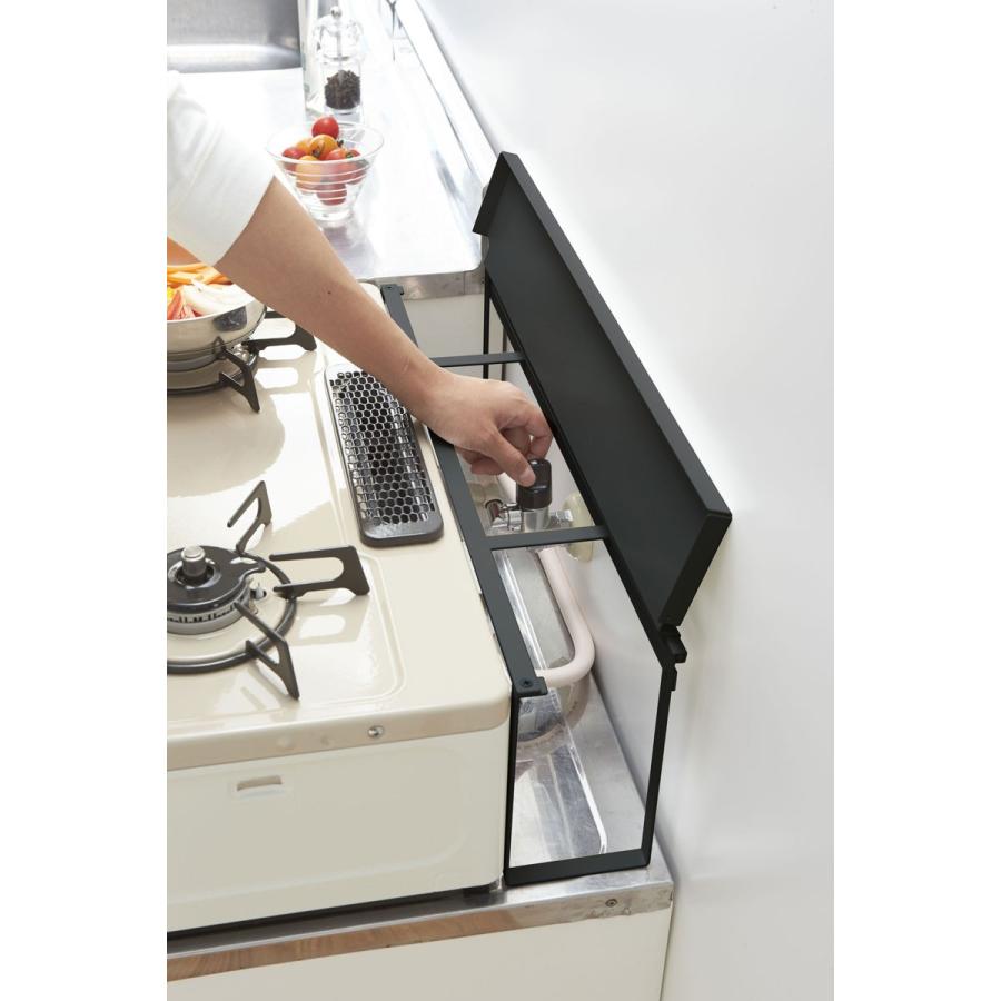 キッチン収納 正規品 TOWER タワー コンロ奥隙間ラック キッチン 隙間収納 ガスコンロ IH 収納ラック 山崎実業 ブラック |  | 04
