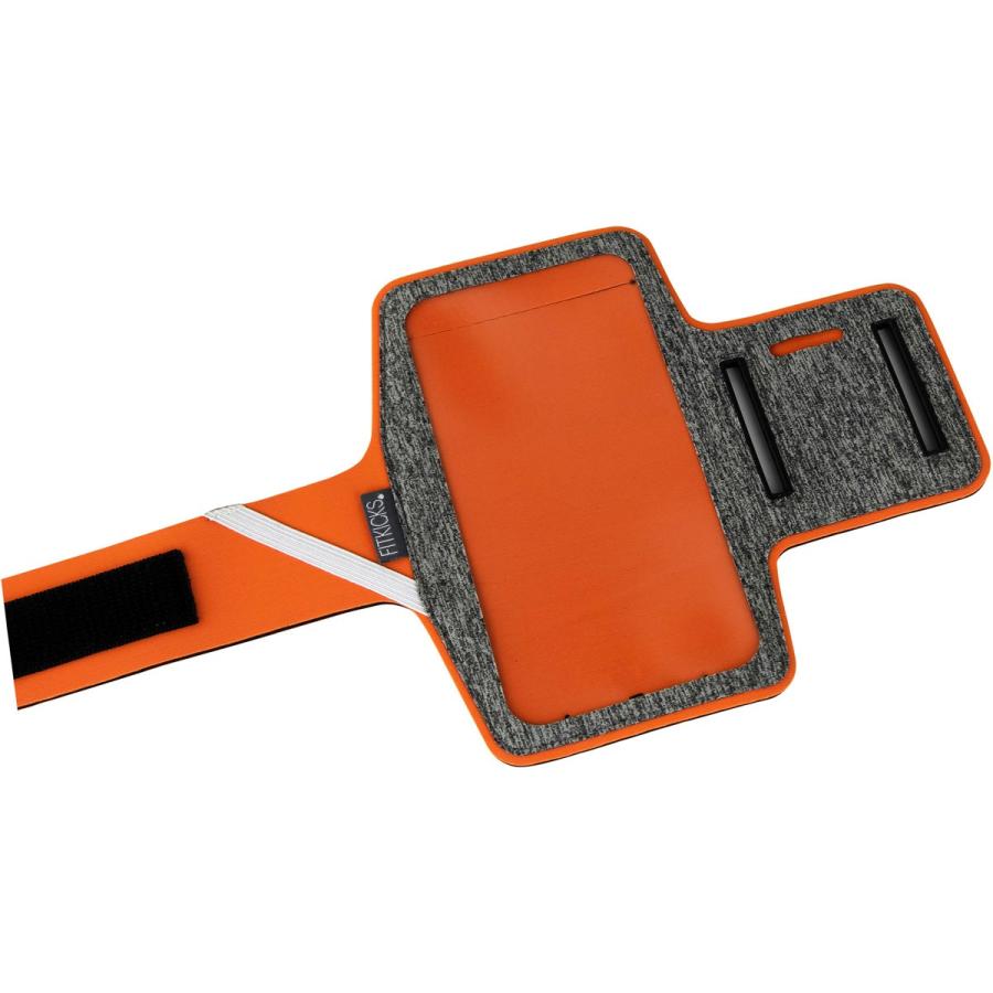 スマホ対応アームバンド FITKICKS ARMBAND ハンズフリースマホケース ランニング ウォーキング ランニングアームバンド フィットキックス オレンジ | 
