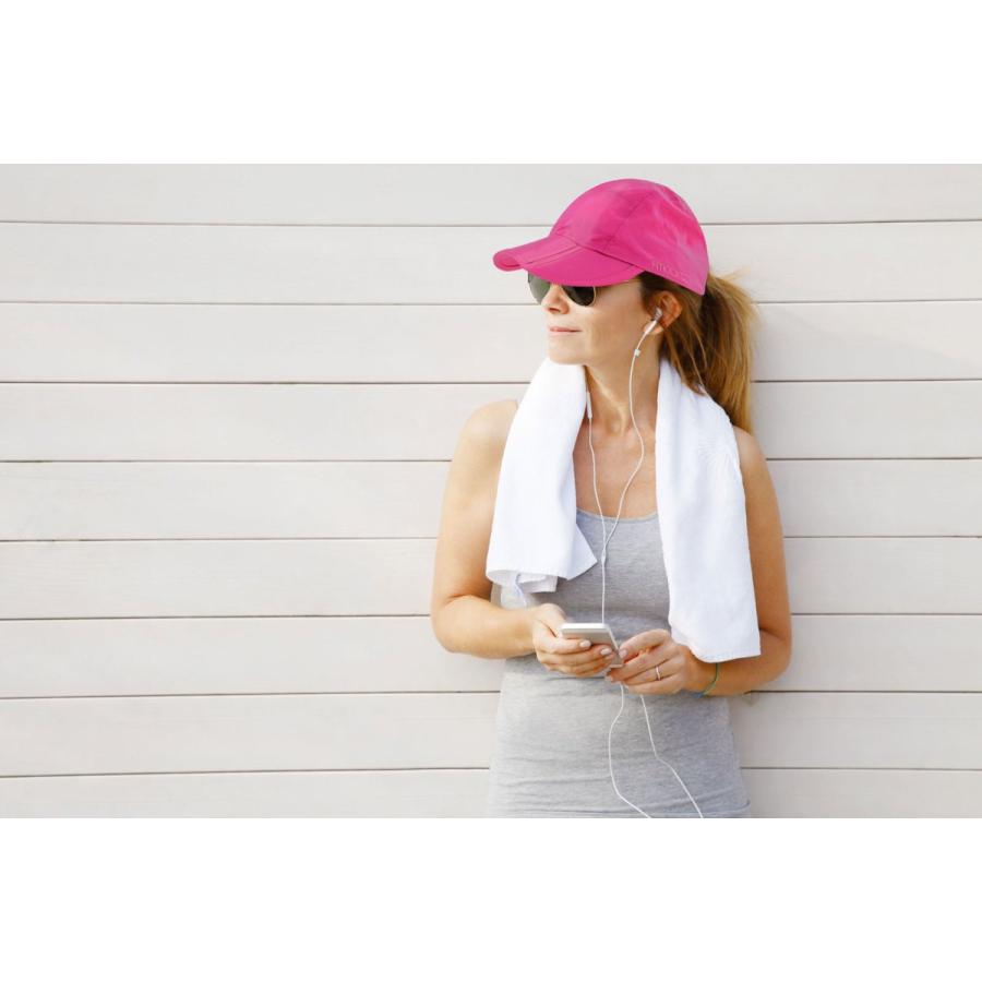 スポーツキャップ FITKICKS FOLDING CAP 折りたたみ ランニング ウォーキング コンパクト スポーツ帽子 フィットキックス ブラック |  | 03