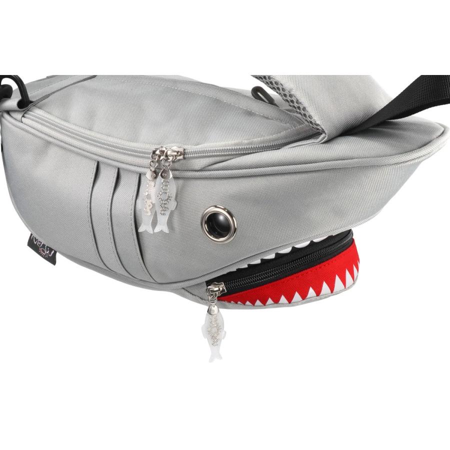 ウエストポーチ MORN CREATIONS シャークスリングバッグ ファスナー付きポケット ウエストバッグ モーンクリエイションズ グレー |  | 01