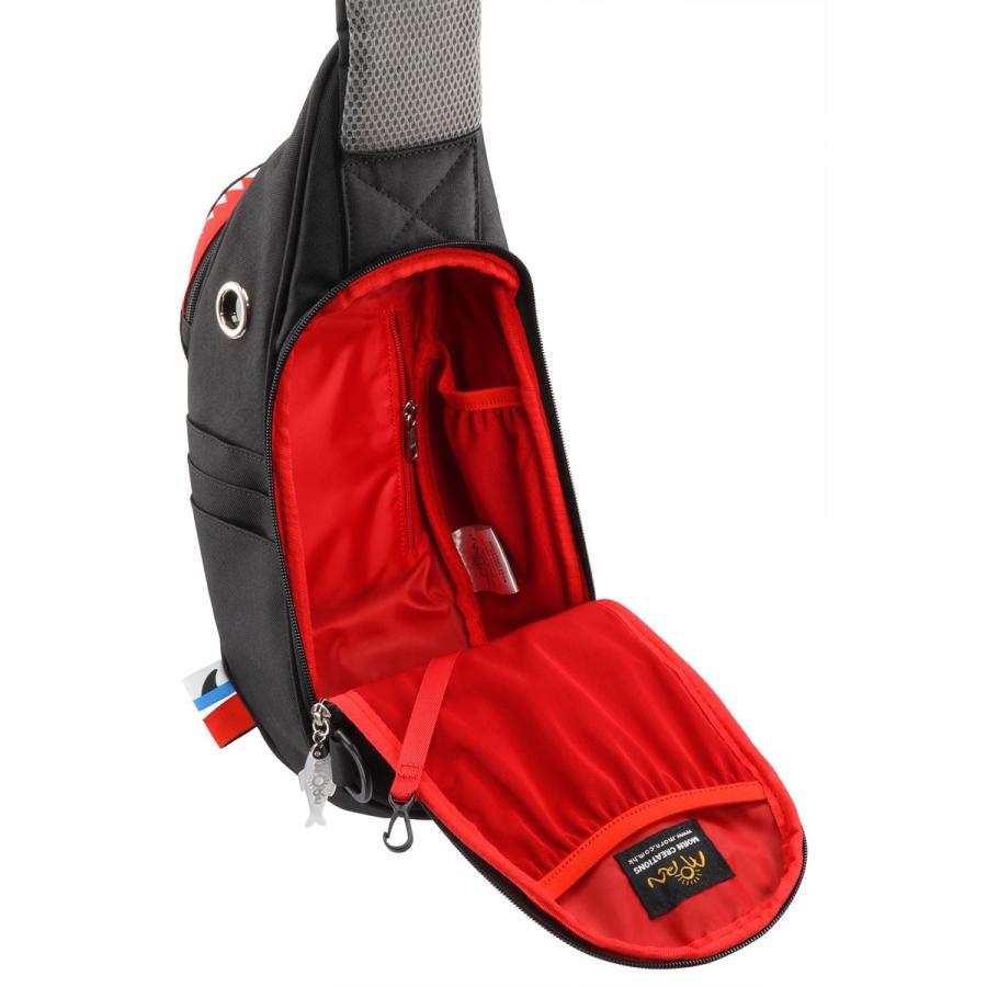 ウエストポーチ MORN CREATIONS シャークスリングバッグ ファスナー付きポケット ウエストバッグ モーンクリエイションズ ブラック |  | 02