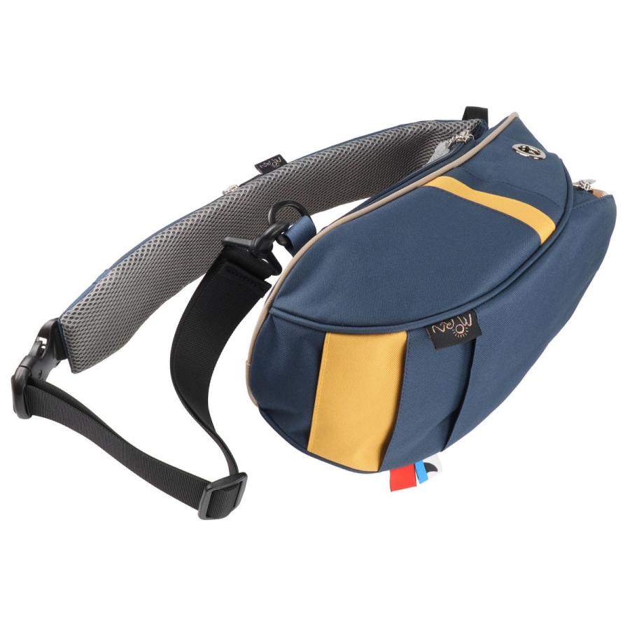 ウエストポーチ MORN CREATIONS シャークスリングバッグ ファスナー付きポケット ウエストバッグ モーンクリエイションズ コンビ ネイビー/マスタード |  | 04
