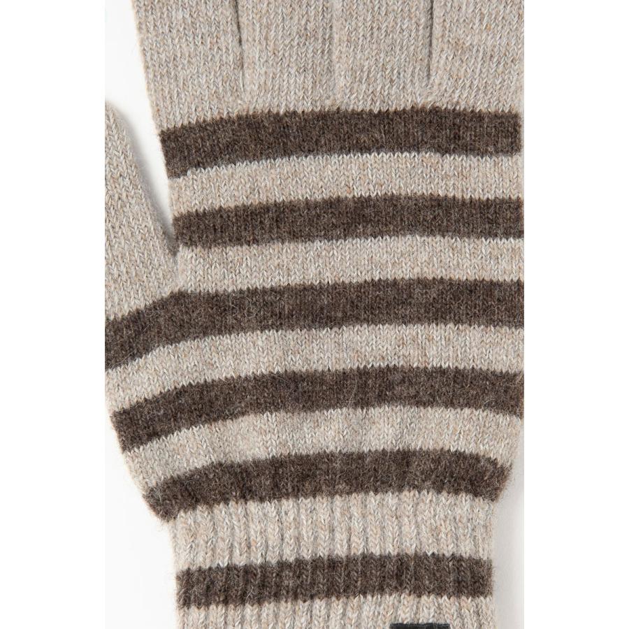 スマホ手袋 iTouch Gloves Lサイズ タッチパネル操作 スマートフォン対応 ウール スマホ対応 アイタッチグローブ ストライプ ベージュxブラウン |  | 02