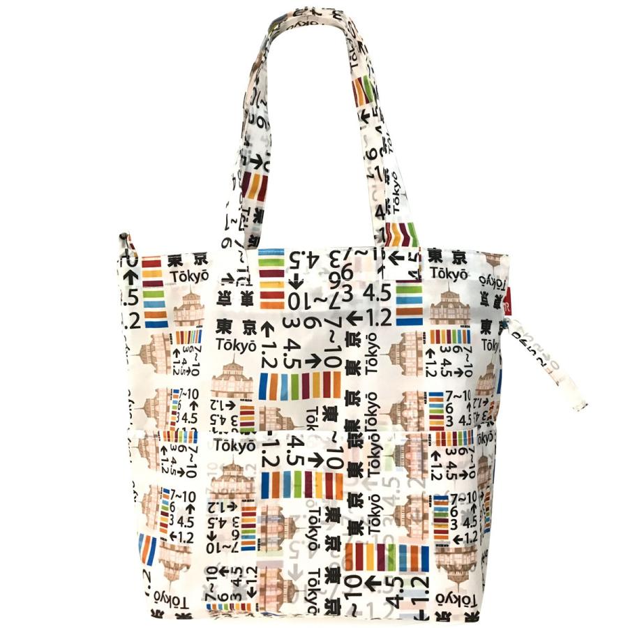 エコバッグ ルートート CJ.フリンク.JR東日本 電車 レジ袋 折りたたみ ショッピングバッグ ROOTOTE 東京駅丸の内駅舎 駅 | ROOTOTE