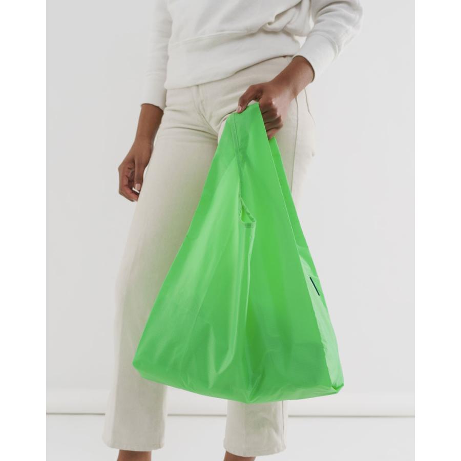 エコバッグ BAGGU 正規品 STANDARD BAGGU 無地 レジ袋 コンパクト ポーチ付き 折りたたみ ショッピングバッグ バグゥ アロエグリーン | BAGGU | 03
