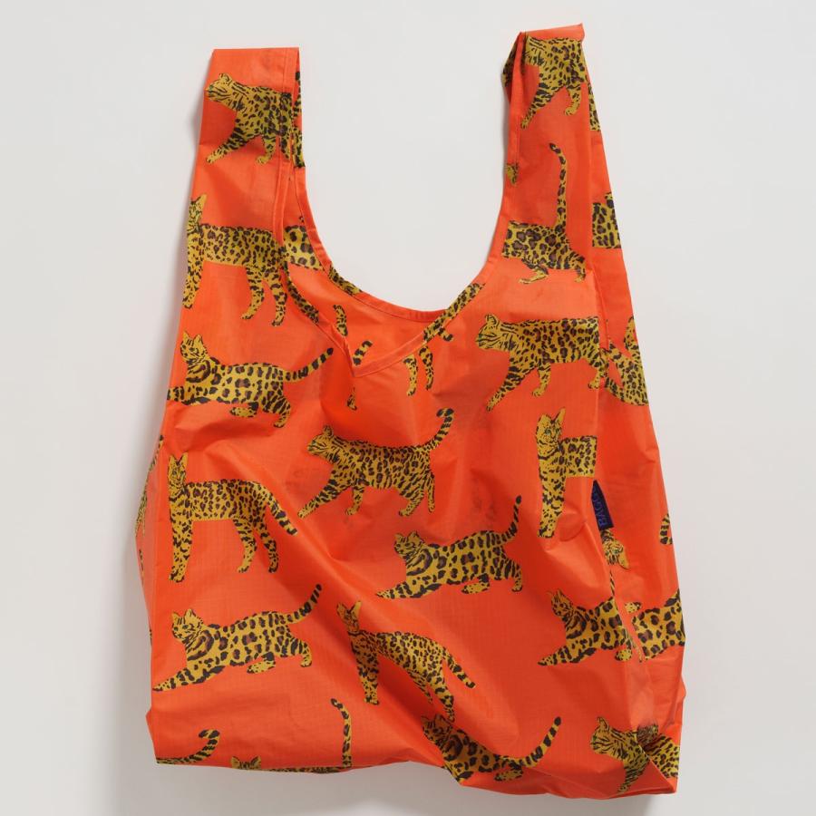 エコバッグ BAGGU 正規品 STANDARD BAGGU レジ袋 コンパクト ポーチ付き 折りたたみ ショッピングバッグ バグゥ ベンガルキャット | BAGGU