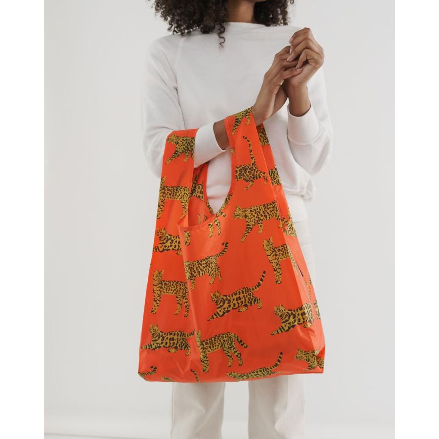 エコバッグ BAGGU 正規品 STANDARD BAGGU レジ袋 コンパクト ポーチ付き 折りたたみ ショッピングバッグ バグゥ ベンガルキャット | BAGGU | 01