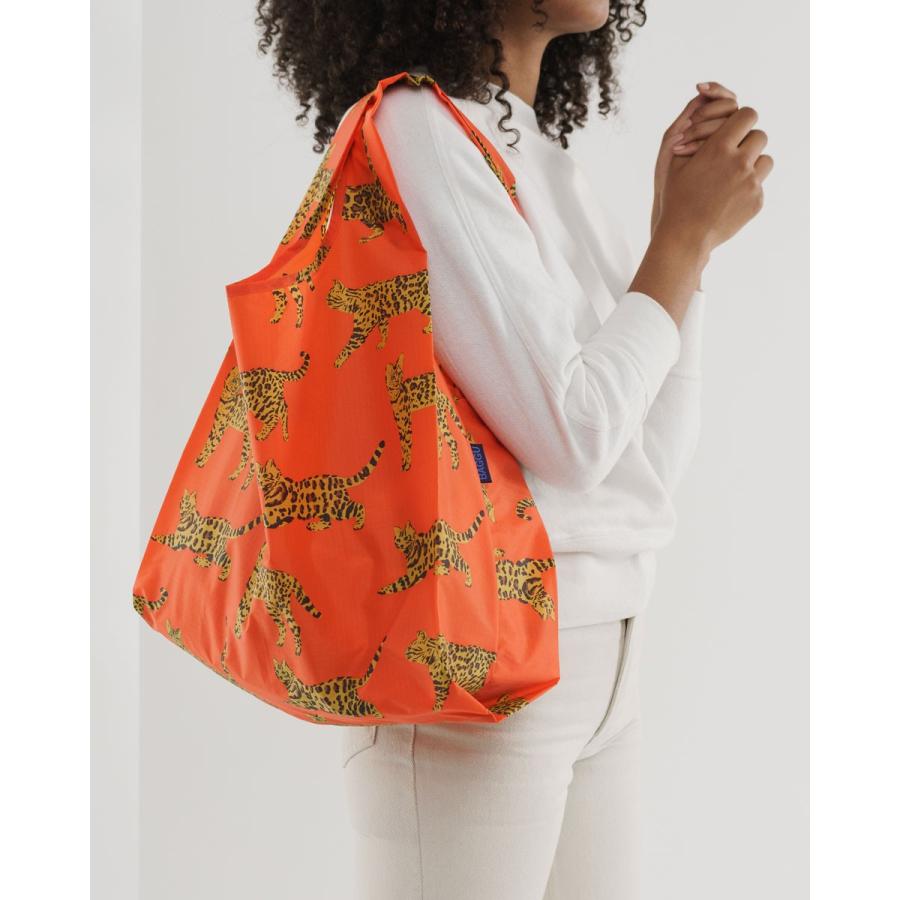 エコバッグ BAGGU 正規品 STANDARD BAGGU レジ袋 コンパクト ポーチ付き 折りたたみ ショッピングバッグ バグゥ ベンガルキャット | BAGGU | 02