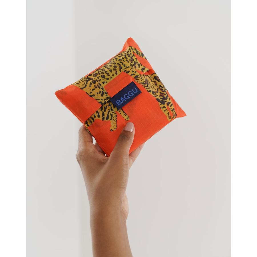 エコバッグ BAGGU 正規品 STANDARD BAGGU レジ袋 コンパクト ポーチ付き 折りたたみ ショッピングバッグ バグゥ ベンガルキャット | BAGGU | 04