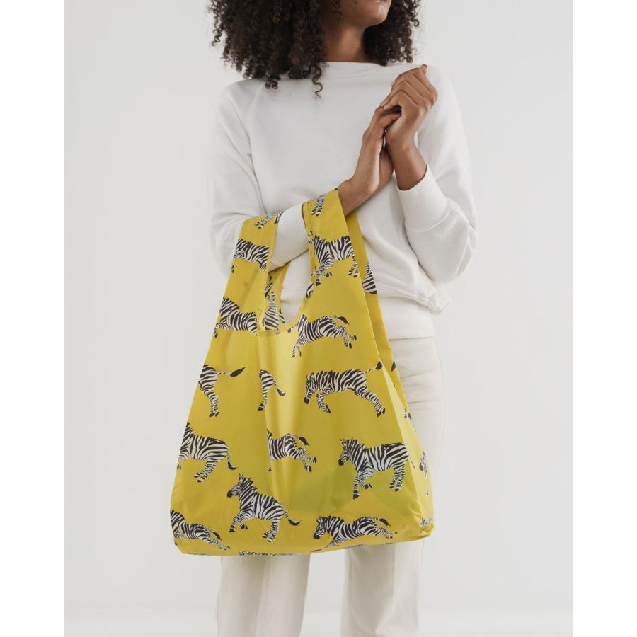 エコバッグ BAGGU 正規品 STANDARD BAGGU レジ袋 コンパクト ポーチ付き 折りたたみ ショッピングバッグ バグゥ ゼブラ | BAGGU | 01
