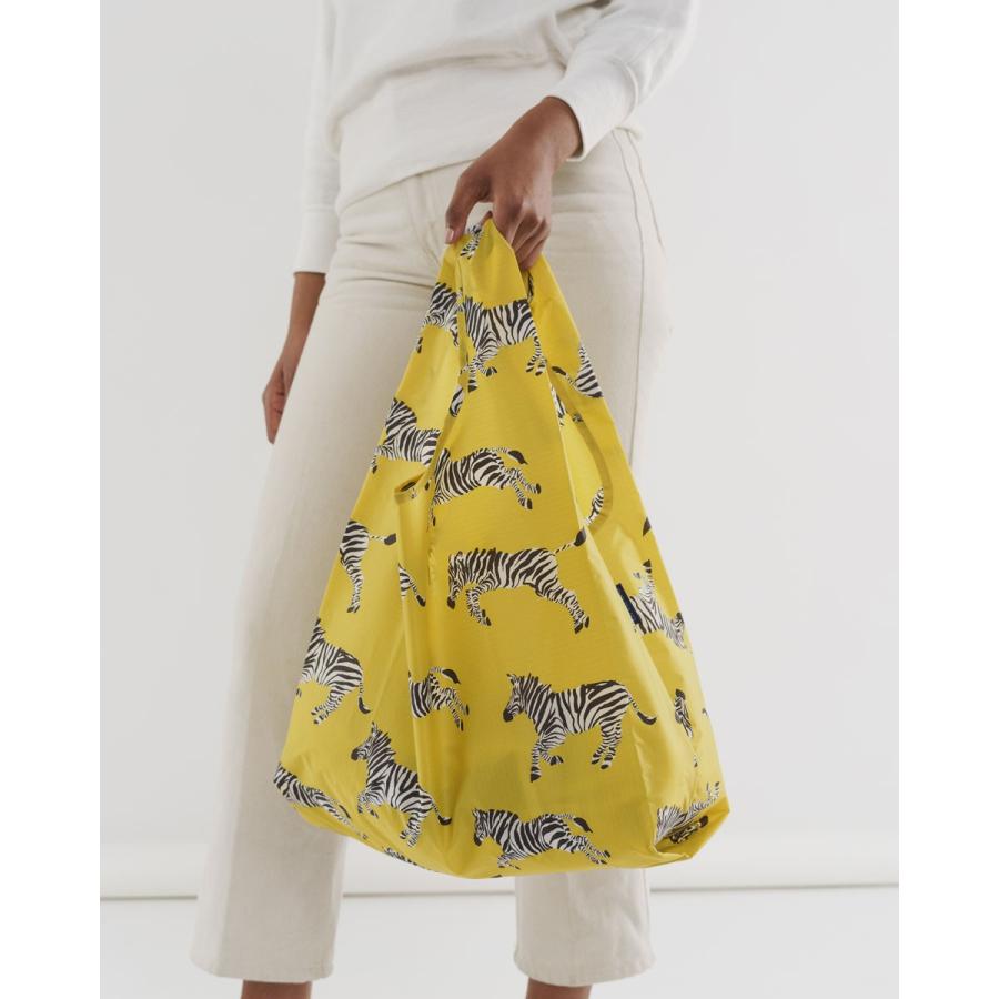 エコバッグ BAGGU 正規品 STANDARD BAGGU レジ袋 コンパクト ポーチ付き 折りたたみ ショッピングバッグ バグゥ ゼブラ | BAGGU | 03