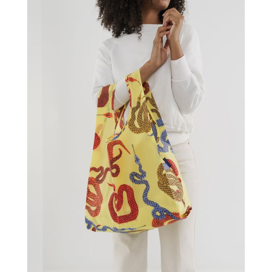 エコバッグ BAGGU 正規品 STANDARD BAGGU レジ袋 コンパクト ポーチ付き 折りたたみ ショッピングバッグ バグゥ スネーク | BAGGU | 01