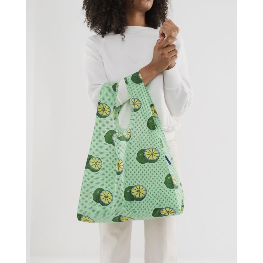 エコバッグ BAGGU 正規品 STANDARD BAGGU レジ袋 コンパクト ポーチ付き 折りたたみ ショッピングバッグ バグゥ ライム | BAGGU | 01