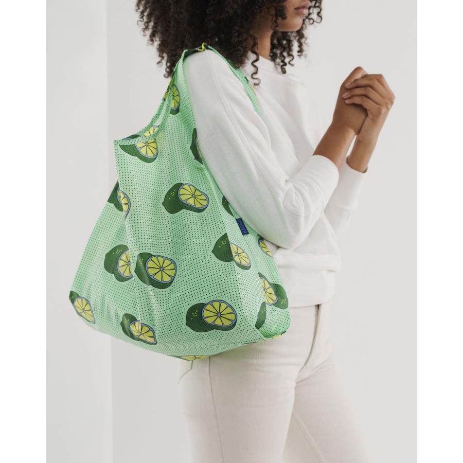 エコバッグ BAGGU 正規品 STANDARD BAGGU レジ袋 コンパクト ポーチ付き 折りたたみ ショッピングバッグ バグゥ ライム | BAGGU | 02