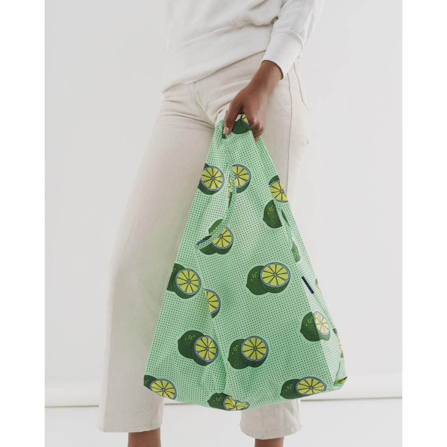 エコバッグ BAGGU 正規品 STANDARD BAGGU レジ袋 コンパクト ポーチ付き 折りたたみ ショッピングバッグ バグゥ ライム | BAGGU | 03