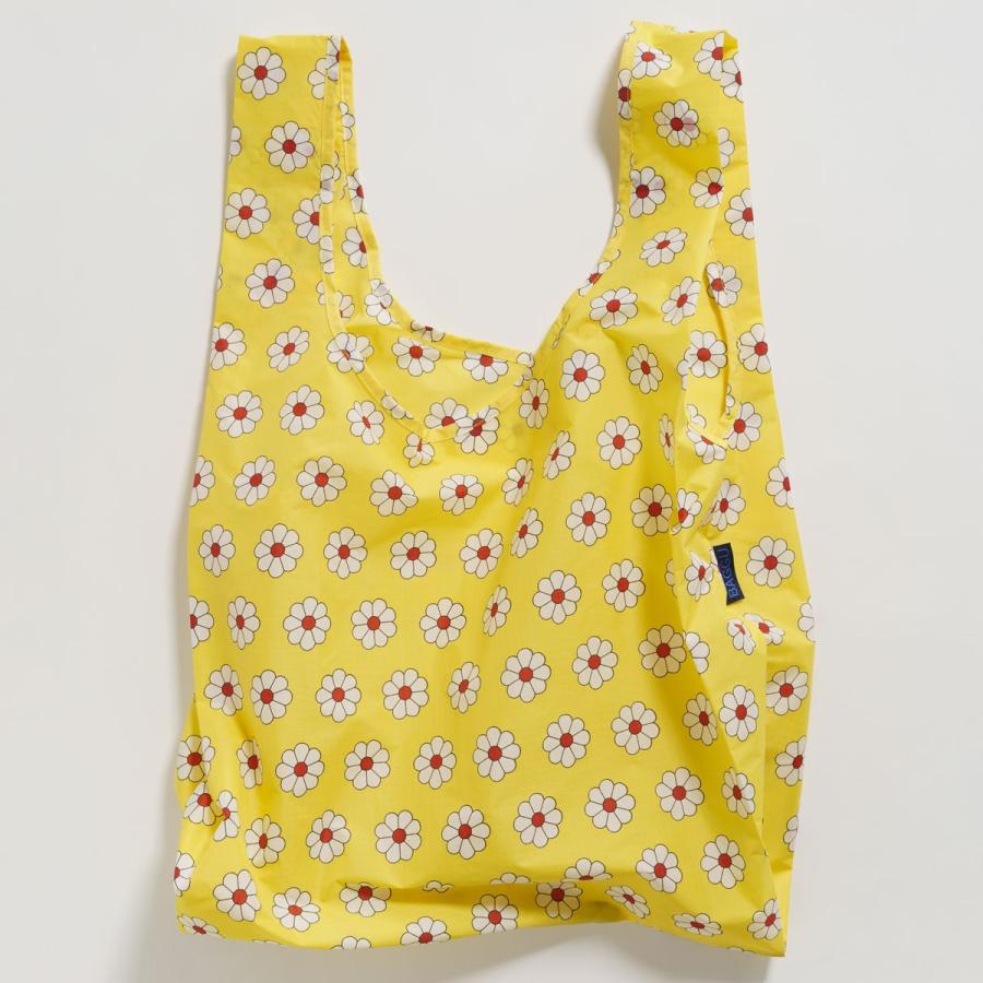 エコバッグ BAGGU 正規品 STANDARD BAGGU レジ袋 コンパクト ポーチ付き 折りたたみ ショッピングバッグ バグゥ イエローデイジー | BAGGU